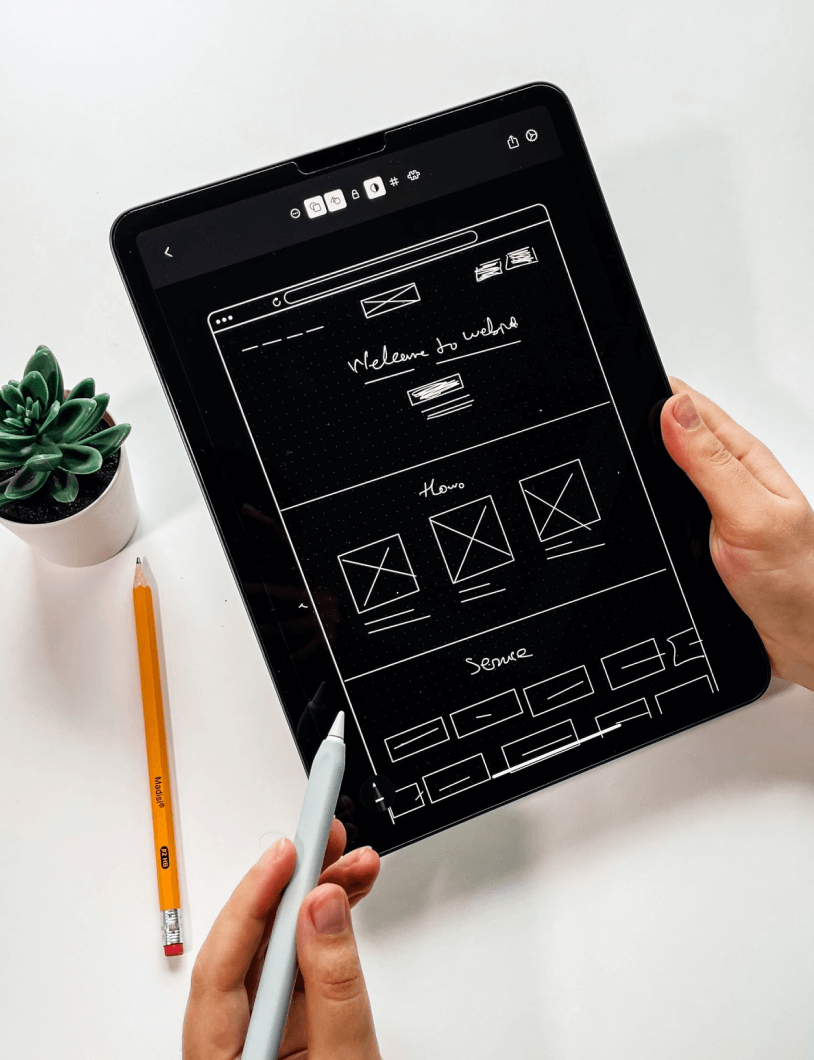 web wireframe