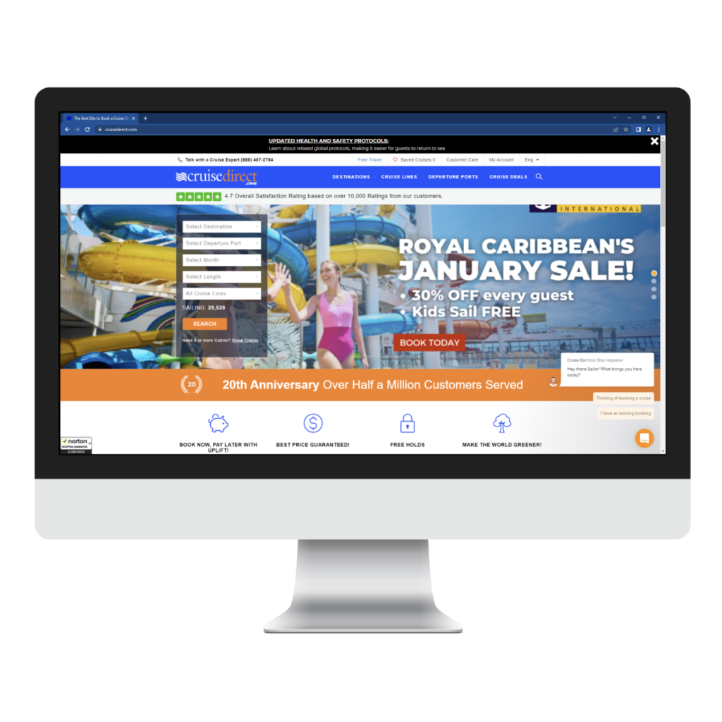 cruisedirect, cruise websites